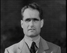 Rudolf Hess Giving a Speech, 1930s. Creator: British Pathe Ltd
