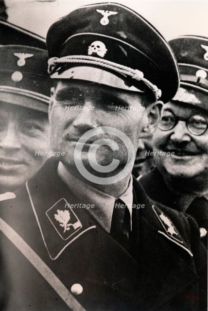 Rudolf Hess, Nazi Deputy Leader, in SS uniform, c1937. Creator: Unknown.