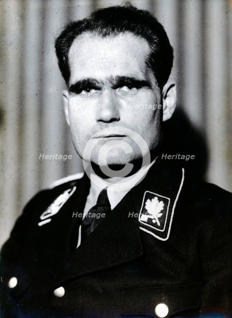 Rudolf Hess, Nazi Deputy Leader, World War II, c1941. Creator: Unknown.