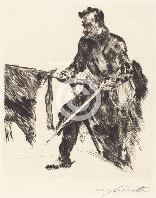 Rudolf Rittner als Florian Geyer (Rudolf Rittner as Florian Geyer), 1914. Creator: Lovis Corinth.