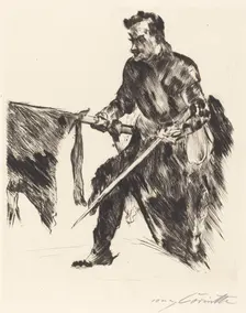 Rudolf Rittner als Florian Geyer (Rudolf Rittner as Florian Geyer), 1914. Creator: Lovis Corinth