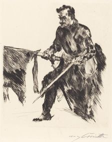 Rudolf Rittner als Florian Geyer (Rudolf Rittner as Florian Geyer), 1914. Creator: Lovis Corinth