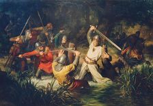 Rudolf von Habsburg's life is in danger, 1872. Creator: Leopold Loffler