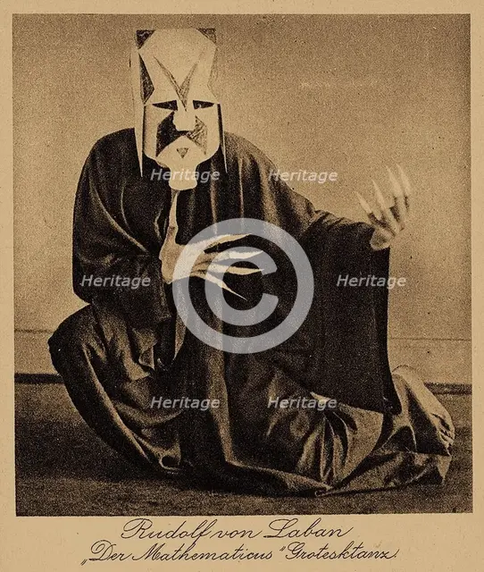 Rudolf von Laban as ?Mathematicus? (grotesque dance), 1915-1918. Creator: Anonymous.