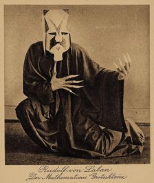 Rudolf von Laban as ?Mathematicus? (grotesque dance), 1915-1918. Creator: Anonymous