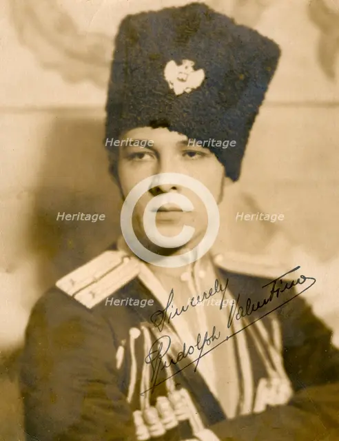 Rudolph Valentino (1895-1926), Italian actor, c1920s. Artist: Unknown