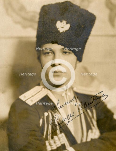 Rudolph Valentino (1895-1926), Italian actor, c1920s. Artist: Unknown