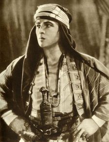 Rudolph Valentino in "The Sheik", 1921, (1935). Creator: Unknown
