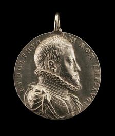 Rudolph II, 1552-1612, Holy Roman Emperor 1576 [obverse]. Creator: Antonio Abondio