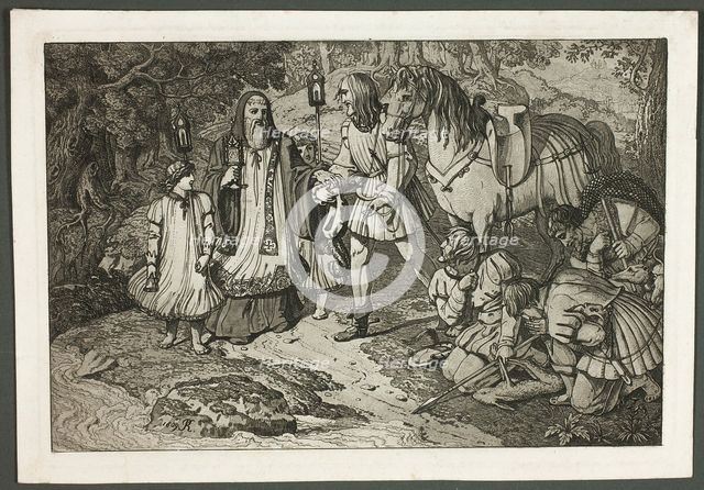 Rudolph of Habsburg and the Priest, 1809. Creator: Karl Russ.