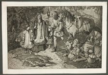 Rudolph of Habsburg and the Priest, 1809. Creator: Karl Russ