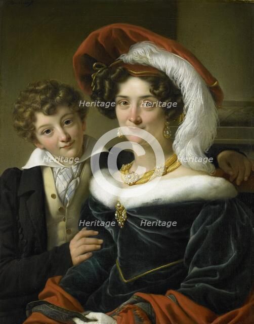 Rudolphina Wilhelmina Elizabeth de Sturler (1798-1873), second Wife of Count Johannes van den Bosch, Creator: Workshop of Cornelis Kruseman.