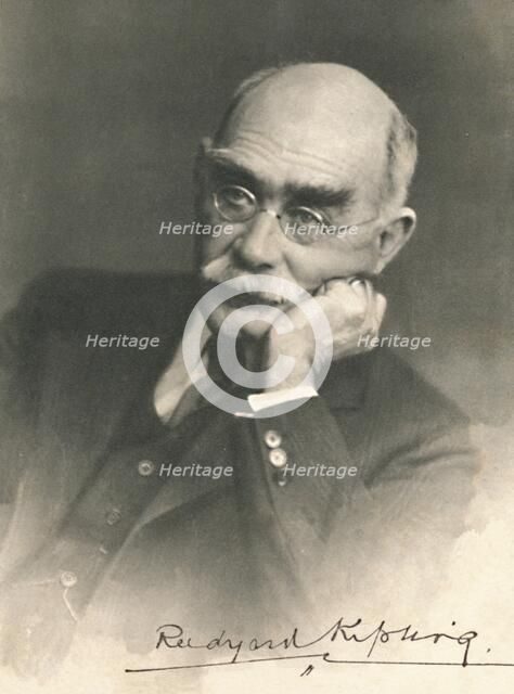 'Rudyard Kipling', 1935, (1933). Artist: GL Manuel Freres.