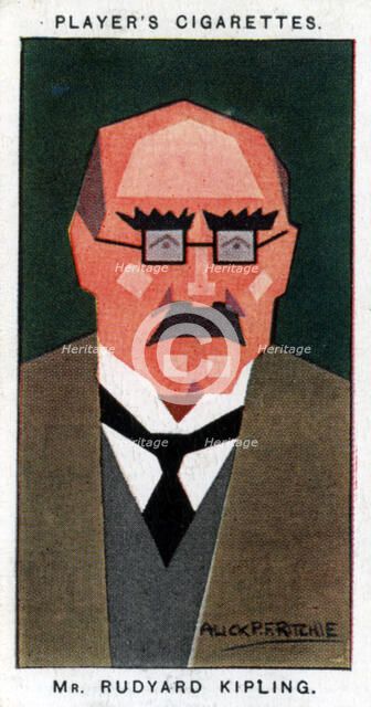 Rudyard Kipling, British writer and poet, 1926.Artist: Alick P F Ritchie