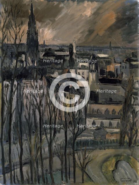 'Rue Montagne de la Cour', 1933.  Creator: Jules-Marie Canneel.
