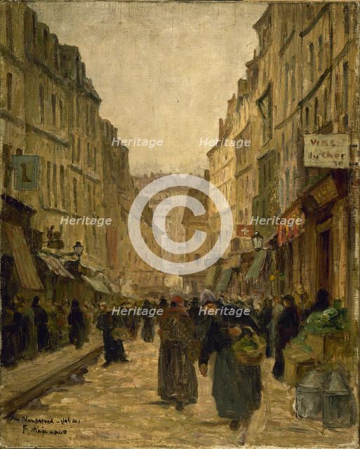 Rue Mouffetard, c1905. Creator: Fernand Maillaud.