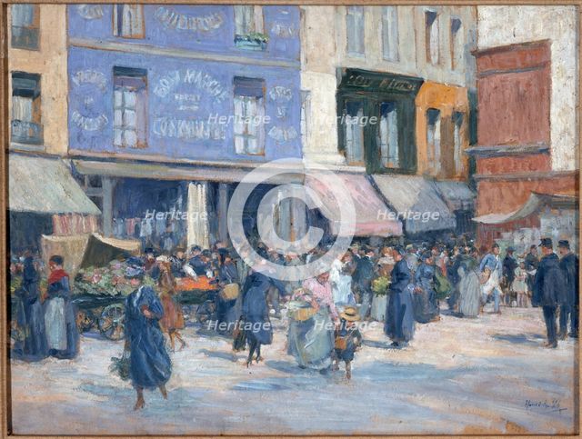 Rue Mouffetard, c1920. Creator: Henri Achillo Zo.