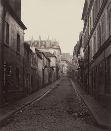 Rue Neuve-Coquenard (from the Rue Lamartine), 1870s. Creator: Charles Marville