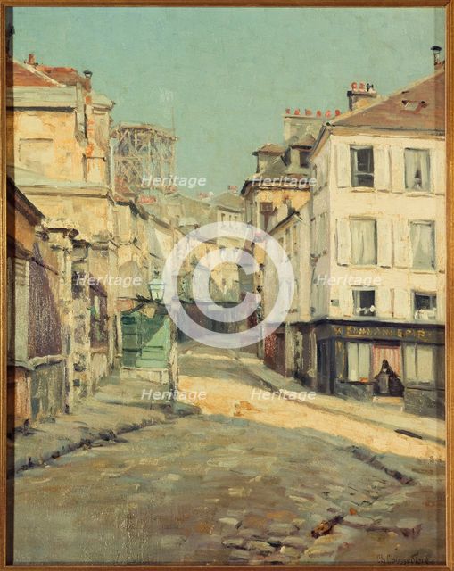 Rue Norvins in Montmartre, c1899. Creator: Charles Jean Coussediere.