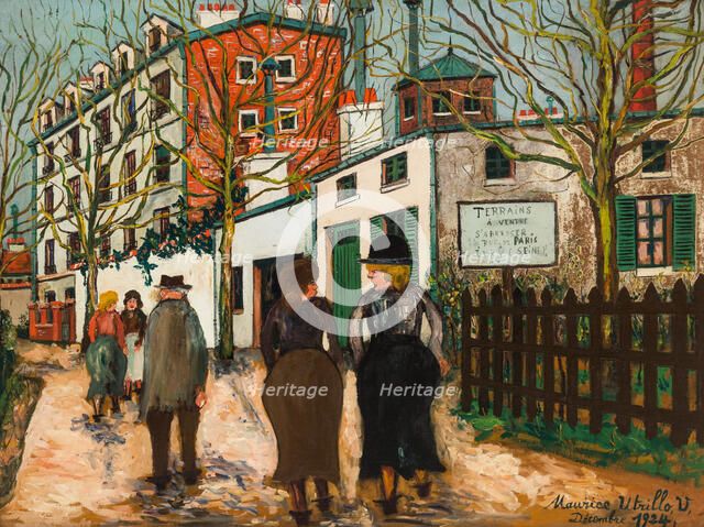 Rue à Ivry, 1924. Creator: Maurice Utrillo.