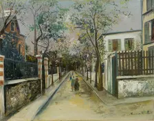Rue au Pré-Saint-Gervais, ca 1921. Creator: Maurice Utrillo