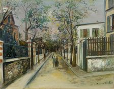 Rue au Pré-Saint-Gervais, ca 1921. Creator: Maurice Utrillo