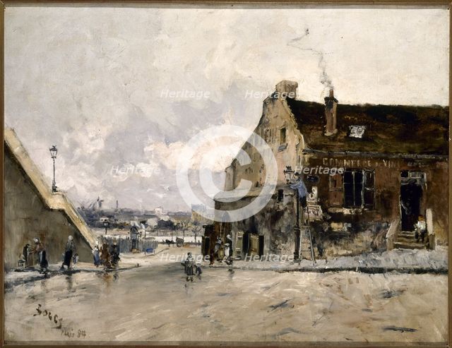 Rue Beethoven, in Passy, 1884. Creator: Frank Myers Boggs.