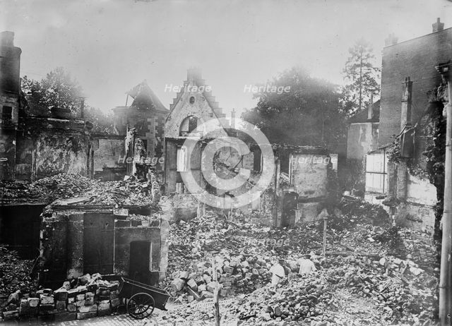 Rue Bellon, Senlis, 1914. Creator: Bain News Service.