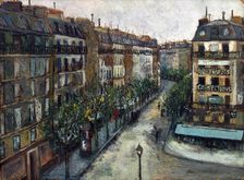 Rue Custine à Montmartre 1909-1910. Creator: Maurice Utrillo