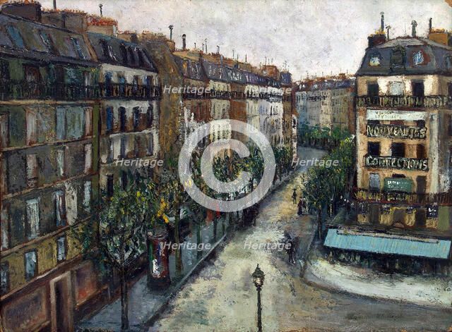 'Rue Custine à Montmartre', 1909-1910. Creator: Maurice Utrillo.