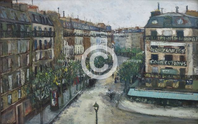 Rue Custine à Montmartre, 1909. Creator: Maurice Utrillo.