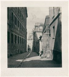 Rue Chartière (impasse Chartière) de la rue de Reims, 1865/69. Creator: Charles Marville