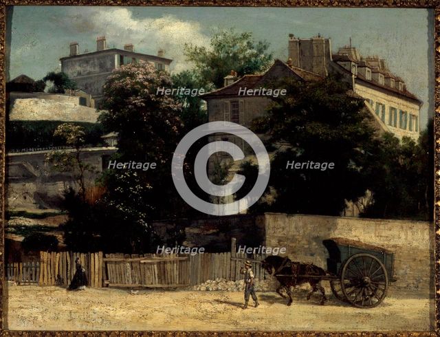 Rue d'Orchampt in Montmartre, 1864. Creator: Napoleon Joseph Bellardel.