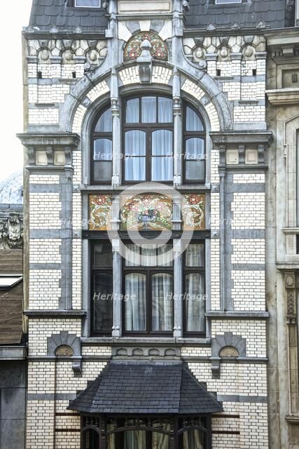 Rue Du Marche Aux Poulets, Brussels, Belgium, (c1910s), c2014-2017. Artist: Alan John Ainsworth.