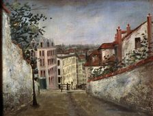 Rue du Mont Cenis, Montmartre c1914-c1919. Creator: Maurice Utrillo