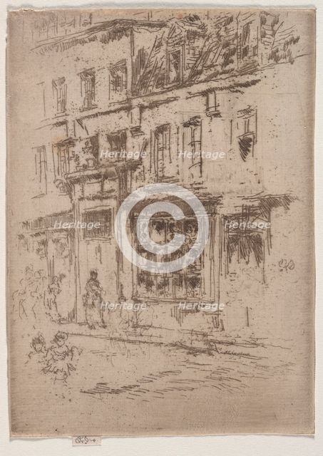 Rue du Buerre, Brussels. Creator: James McNeill Whistler (American, 1834-1903).
