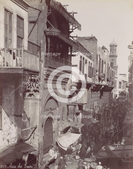 Rue du Caire, 1870s. Creator: Felix Bonfils.