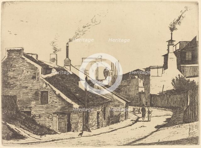 Rue du Champ de l'Alouette, 1861. Creator: Francois Bonvin.