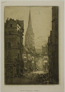 Rue du Chasseur, Rouen, 1903. Creator: Donald Shaw MacLaughlan