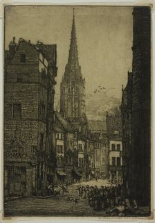Rue du Chasseur, Rouen, 1903. Creator: Donald Shaw MacLaughlan