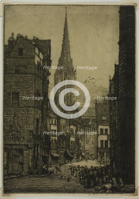 Rue du Chasseur, Rouen, 1903. Creator: Donald Shaw MacLaughlan.