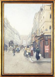Rue du Faubourg-Saint-Denis, c1898. Creator: Emile Cambiaggio
