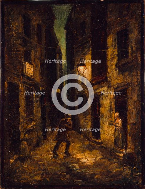 Rue du Petit-Musc, 1838. Creator: Charles Raymond Chabrillac.