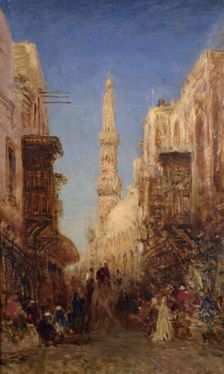 Rue du vieux Caire, between 1885 and 1890. Creator: Felix Francois Georges Philibert Ziem