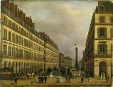 Rue de Castiglione, 1829. Creator: Giuseppe Canella