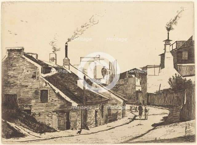 Rue de Champ de l'Alouette, 1861. Creator: Francois Bonvin.