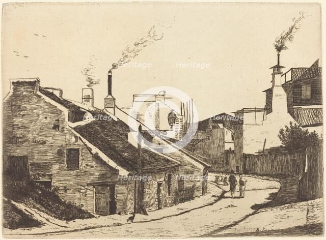 Rue de Champ de l'Alouette, 1861. Creator: Francois Bonvin.