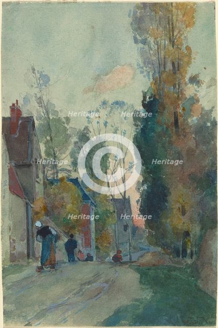 Rue de Jouy le Comte, probably 1880. Creator: Auguste Lepere.