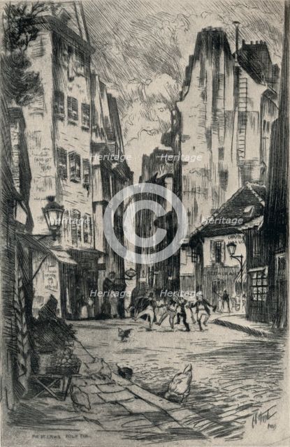 'Rue de l'École-Polytechnique', 1915. Artist: Lester George Hornby.