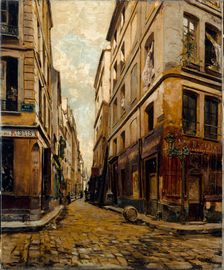 Rue de l'Hotel-Colbert, in 1888, 1888. Creator: Emmanuel Lansyer